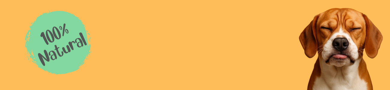 Bark with Buster lamb dog treats – 100% natural Australian made dog treats, featuring a relaxed brown and white dog with eyes closed and Bark with Buster branding.