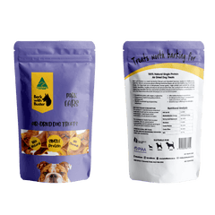 Australian pigs ears in purple Bark with Buster packaging