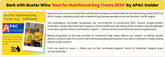Bark with Buster Wins Best For Nutritional Dog Treats 2024 by APAC