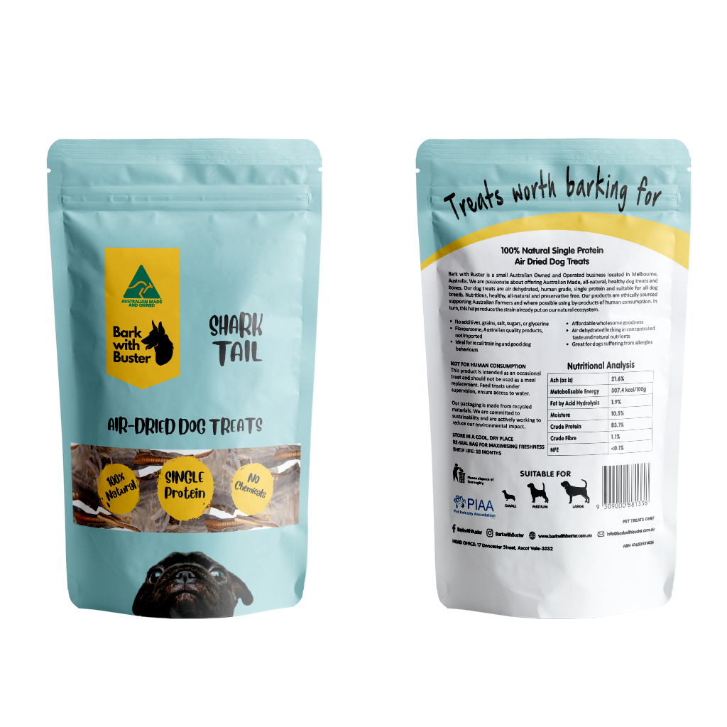 Long-lasting natural shark dog treats