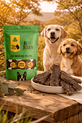 Beef Jerky Dog Treats – Thick Chewy Strips | 100% Australian & Naturally Air - Dehydrated - Bark with Buster