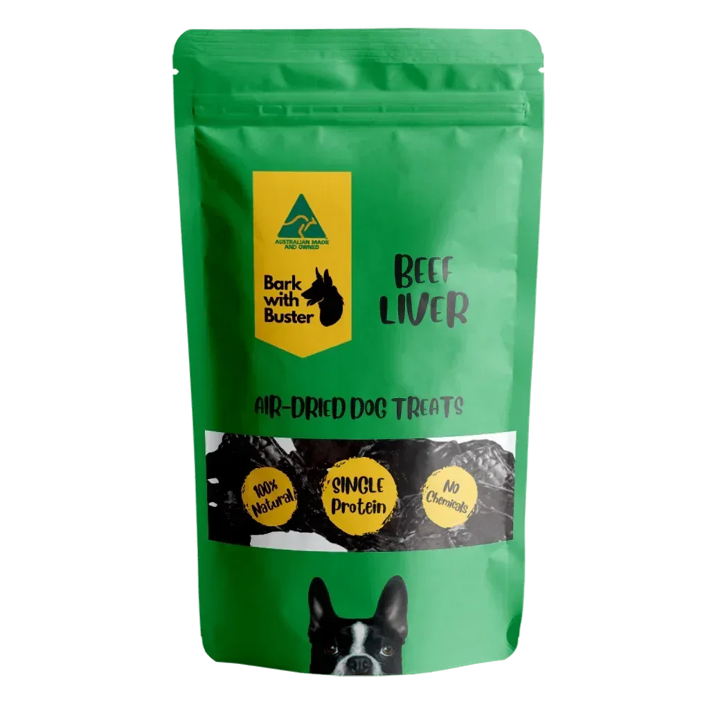 Air-dehydrated beef liver dog treats for training Australian made