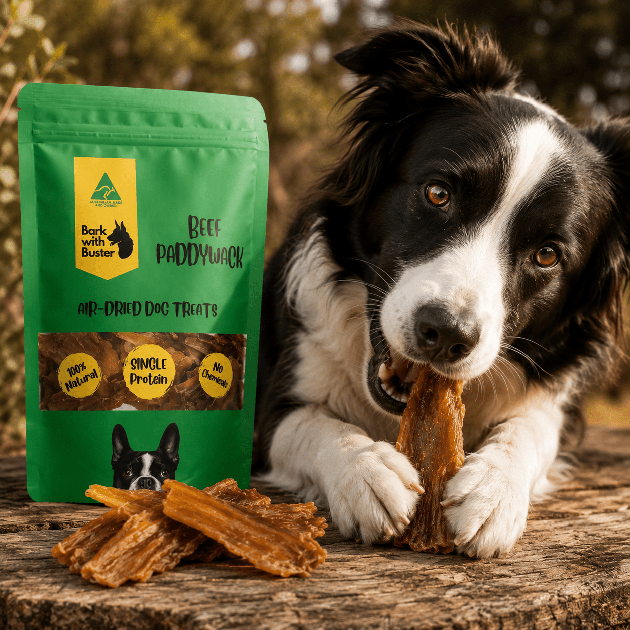 Beef Paddywack Dog Treats Australia - Bark with Buster