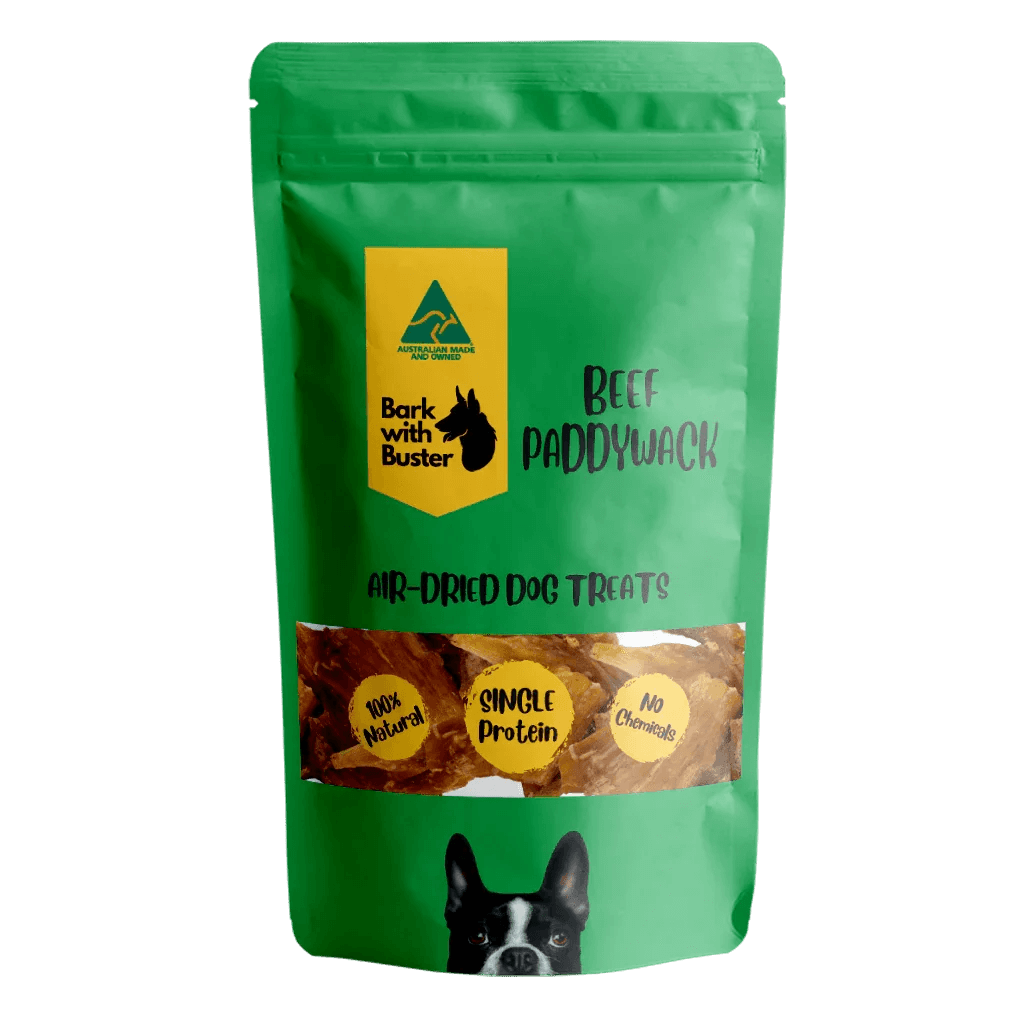 Beef paddywack dog treats air-dehydrated Australian made chews