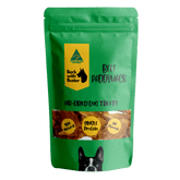 Beef Paddywack Dog Treats in green Bark with Buster packaging