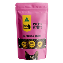 Chicken Heart Dog Treats - 100% Australian & Natural - Bark with Buster