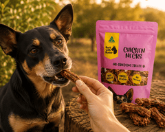 Chicken Necks Dog Treats Australia | Natural Crunchy Air Dehydrated Chews - Bark with Buster