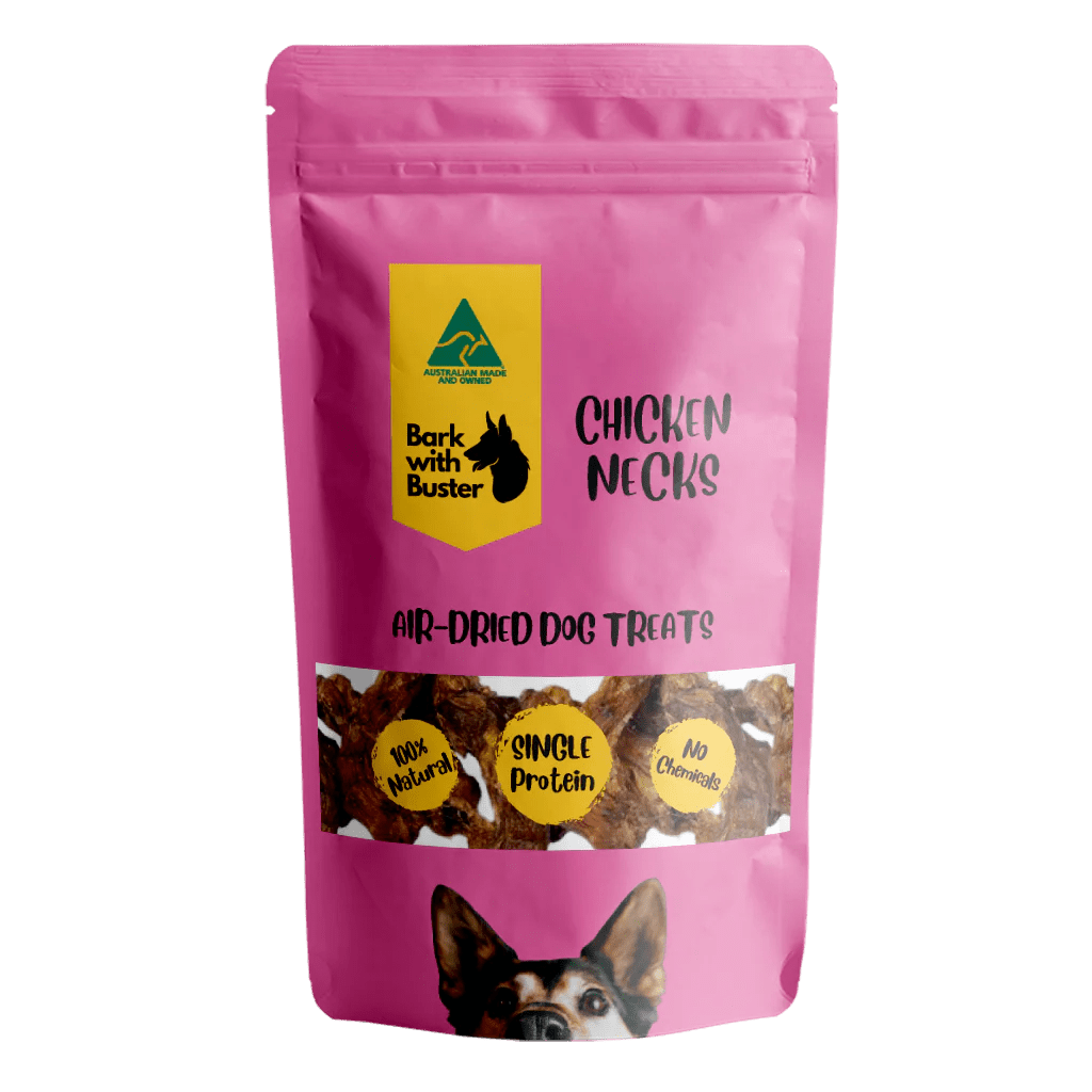 Chicken Necks Dog Treats - Natural crunchy Australian chews