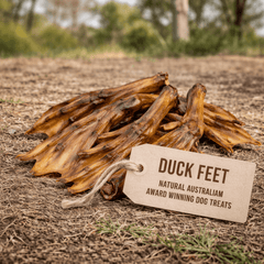 Duck Feet Dog Treats Australia – Natural Crunchy Dog Chews - Bark with Buster