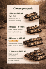 Emu Lumbar Split Dog Chews – Natural Australian Long - Lasting Treats - Bark with Buster