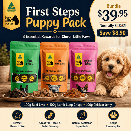 First Steps Puppy Training Pack - Bark with Buster