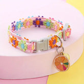 small adjustable cat or dog collar with bell