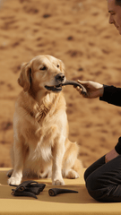 Goat Horn Dog Treats – Super Long - Lasting Natural Chew - Bark with Buster