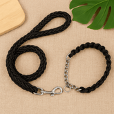 Braided dog leash