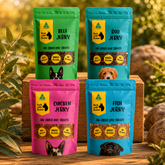 Jerky Variety Bundle 4 x 200g Natural Dog Treats Australia - Bark with Buster