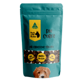 Kangaroo Cube Dog Treats in teal Bark with Buster Packaging