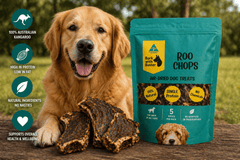 Kangaroo Dog Treats – Meaty Bones for Strong Chewers - Bark with Buster