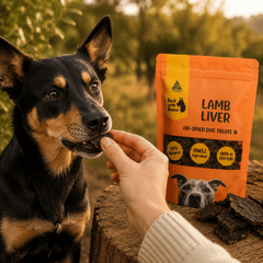 Lamb Liver Dog Treats Australia | Natural Air Dried Training Treats - Bark with Buster