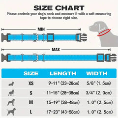 Slip proof dog collar measurements