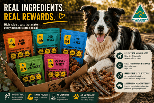Medium Dog Treat Gift Bundle | Natural Dog Treats - Bark with Buster