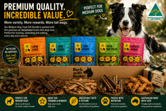 Medium Dog Treat Gift Bundle | Natural Dog Treats - Bark with Buster