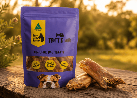 Natural Pork Trotter Dog Treats Australia - Bark with Buster