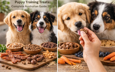 Puppy training treats guide - best natural training treats for puppies in Australia