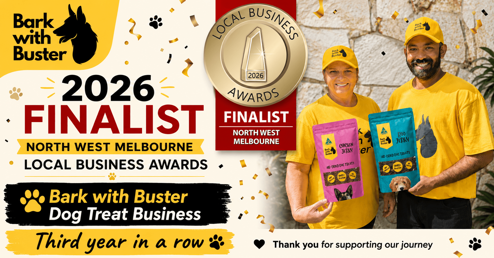 Bark with Buster Named a 2026 Local Business Awards Finalist for the Third Year - Bark with Buster