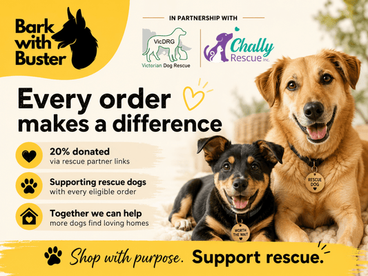 How Bark with Buster Supports Dog Rescue: Partnership with Victorian Dog Rescue & Chally Rescue Inc - Bark with Buster
