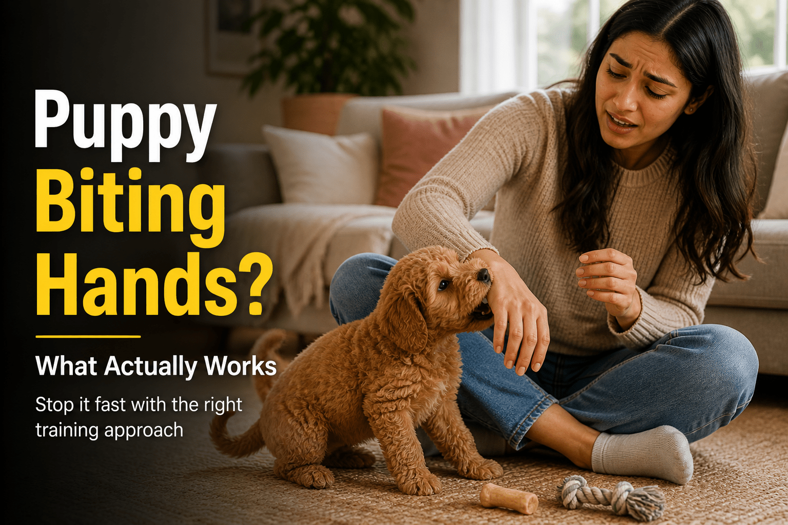 How to Stop Puppy Biting Hands Australia (Step by Step 2026 Guide) - Bark with Buster