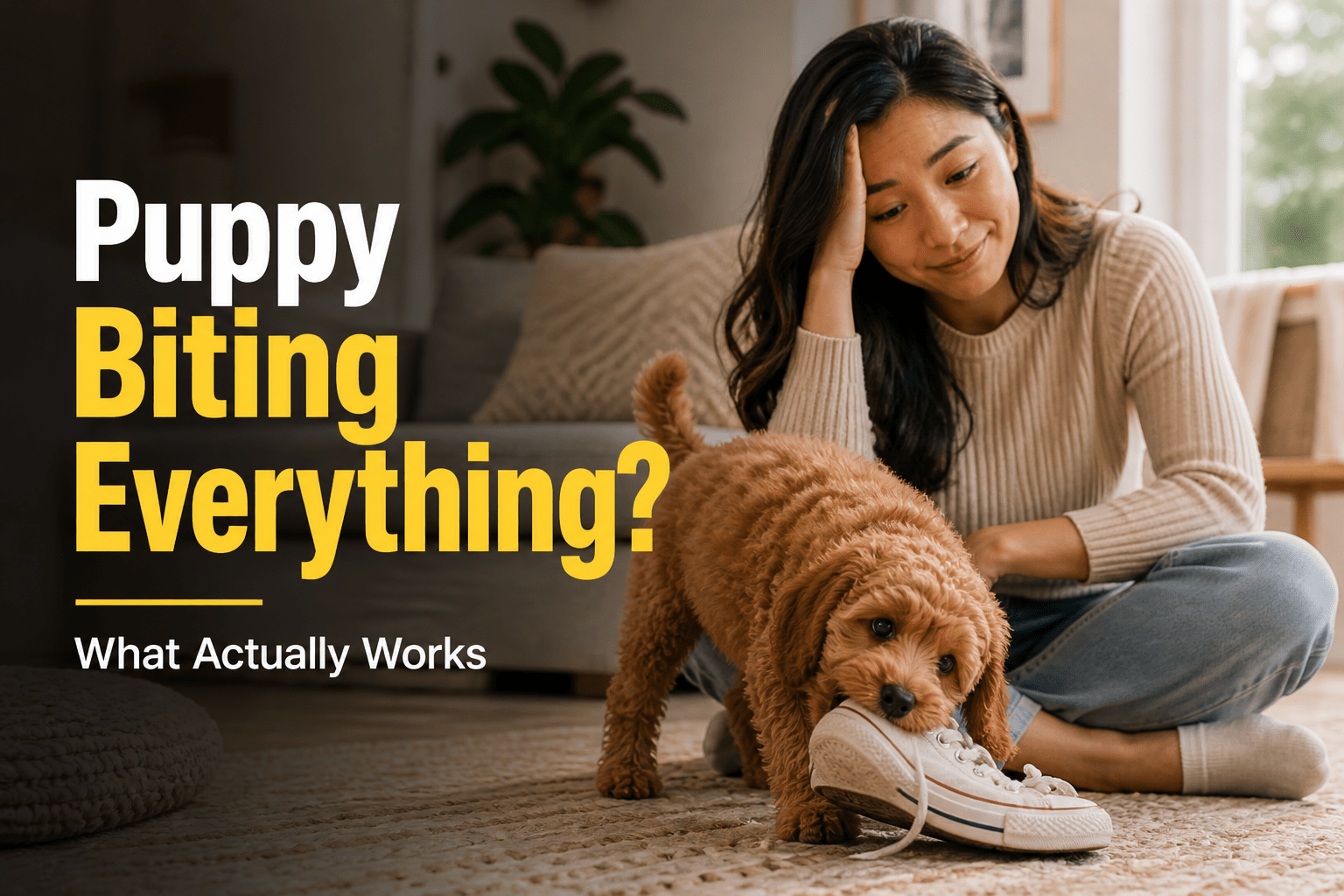 Puppy Biting Everything? What Actually Works Australia (2026 Guide) - Bark with Buster