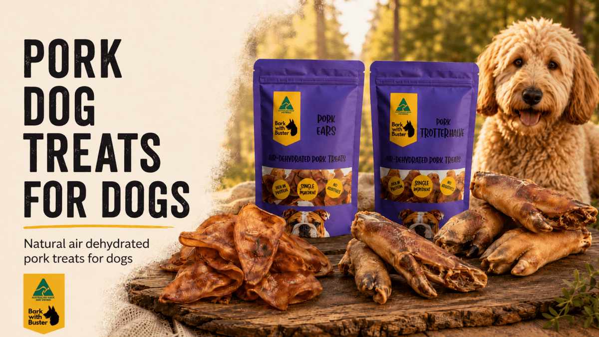 Pork Dog Treats Australia - Bark with Buster