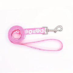 Bloom with Every Step: Adorable Printed Dog Collar & Leash Set (XS) | Bark with Buster