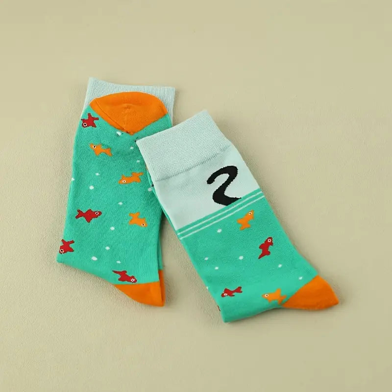 Cotton Socks with Cat Design bark-with-buster