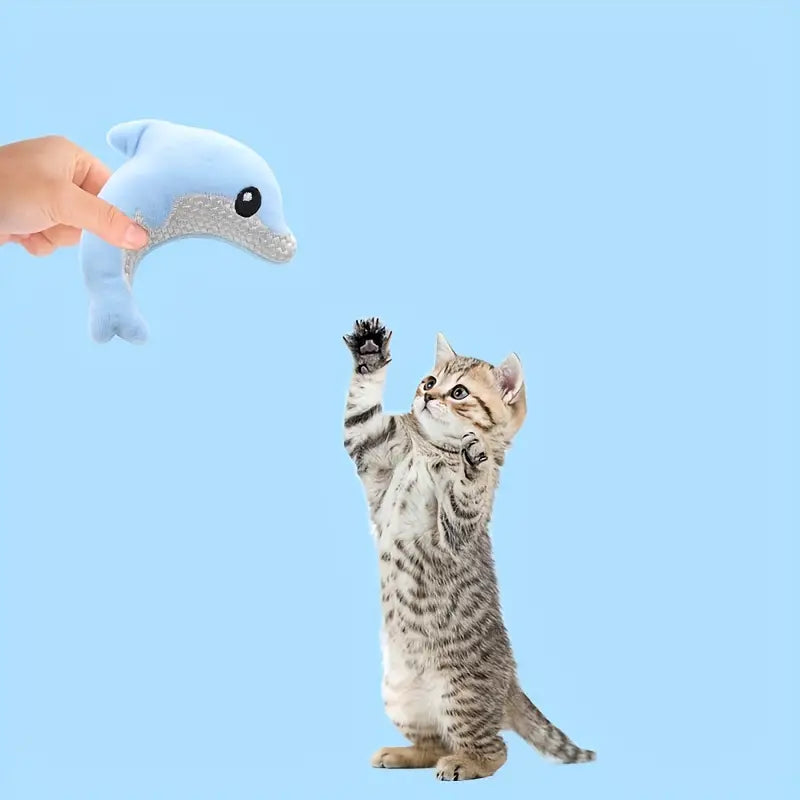 Unleash the Fun with Our Interactive Dolphin Cat or Dog Toy- Perfect for Playful Pups and Curious Kitties!