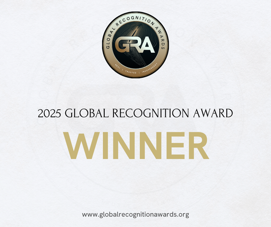 2025 Global Recognition Award winner badge with GRA logo on a white background