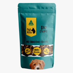 Bark with Buster kangaroo chops dog bones in eco pouch