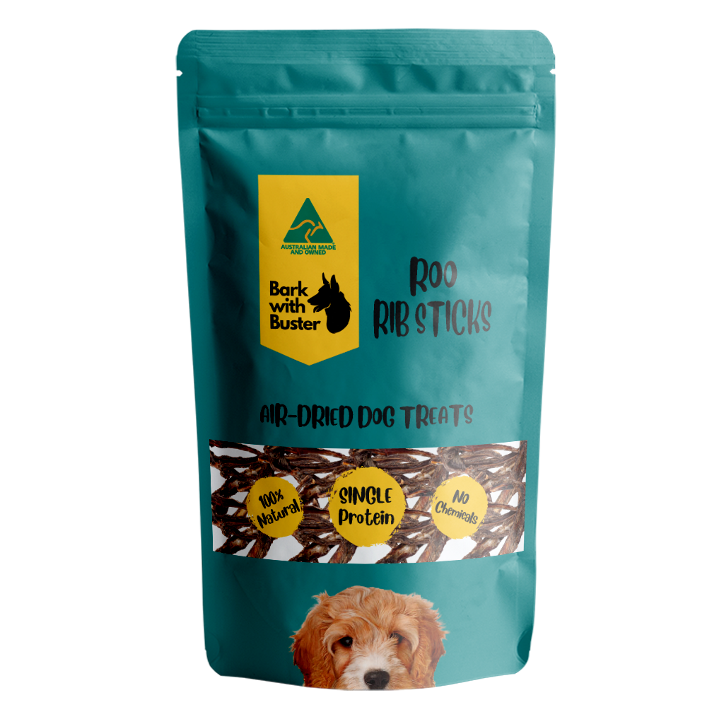 Natural Australian kangaroo rib sticks dog treats