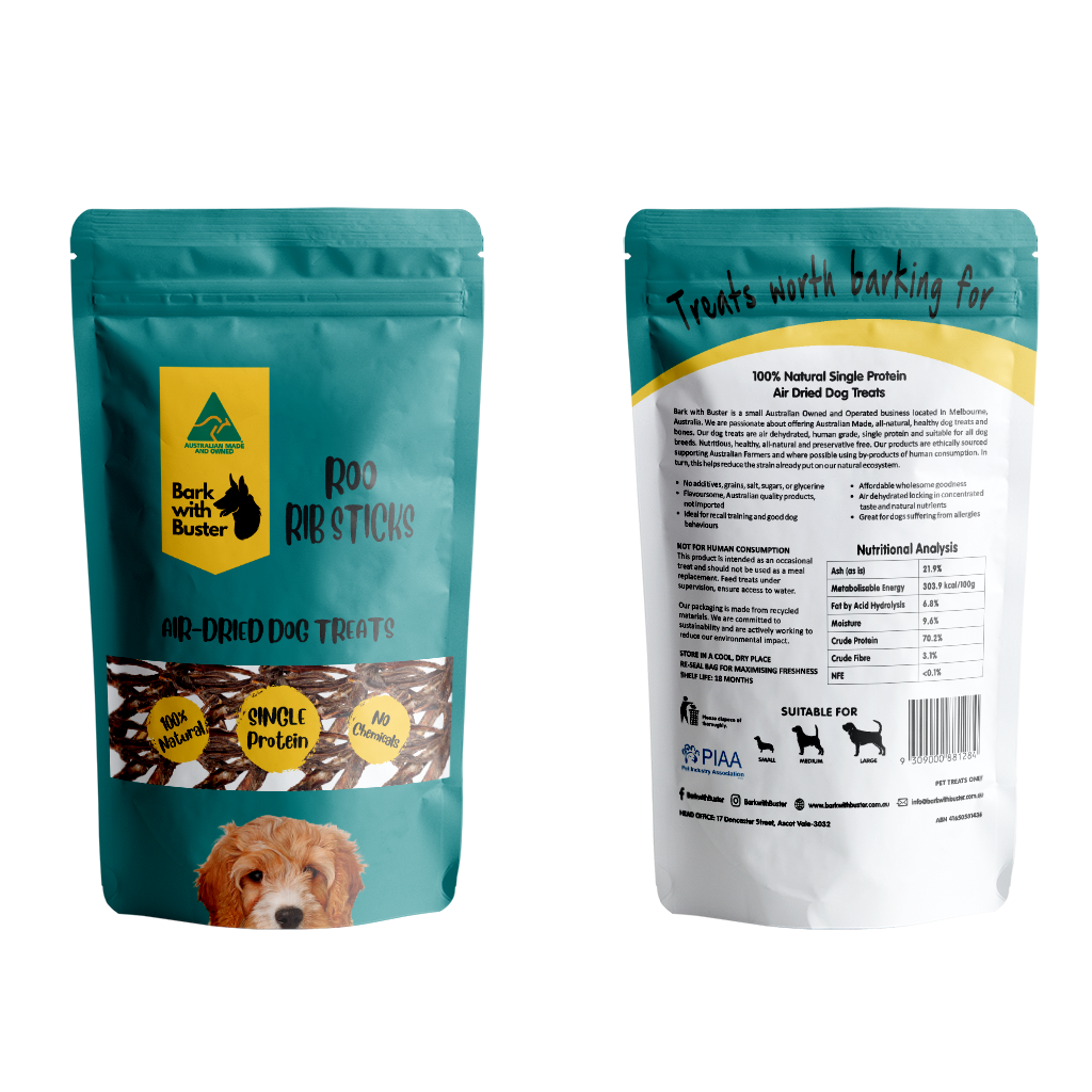 Healthy grain-free kangaroo dog treats