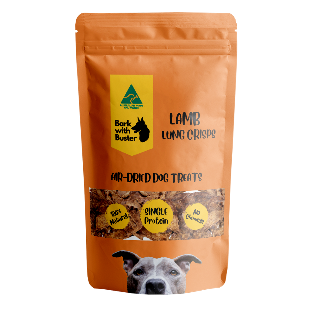 Looking for a light, healthy treat your dog will love? Bark with Buster's Dog Lamb Lung Crisps are the answer! Made with 100% Aussie lamb lung, these air-dried wafer treats are packed with nutrients and perfect for pups of all sizes. Shop now and unleash the happy dance with these guilt-free rewards!
