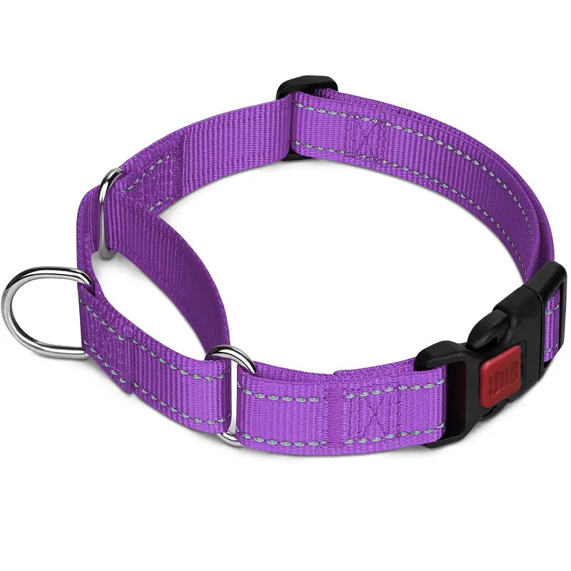 Martingale Dog Collar Purple - Bark-with-Buster