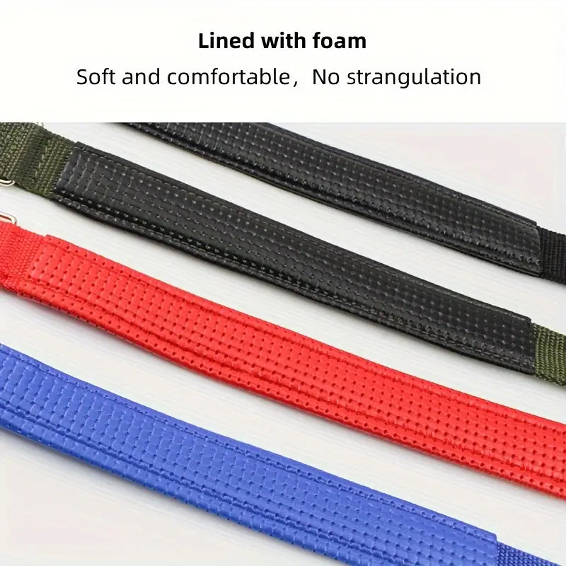Pet Dog Collar, Soft Dog Nylon Strap Collar Army Green