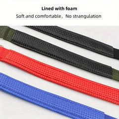 Pet Dog Collar, Soft Dog Nylon Strap Collar Army Green
