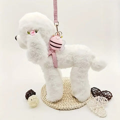 Pink Bee Lead Toy Poodle-bark-with-buster