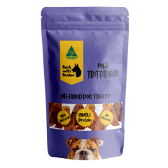 Natural, long-lasting chew treats for dogs – pork trotter halves from Bark with Buster