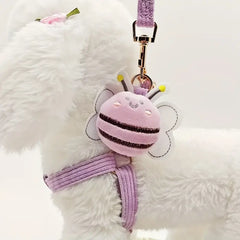 Purple Bee Lead and Harness set Purple-bark-with-buster