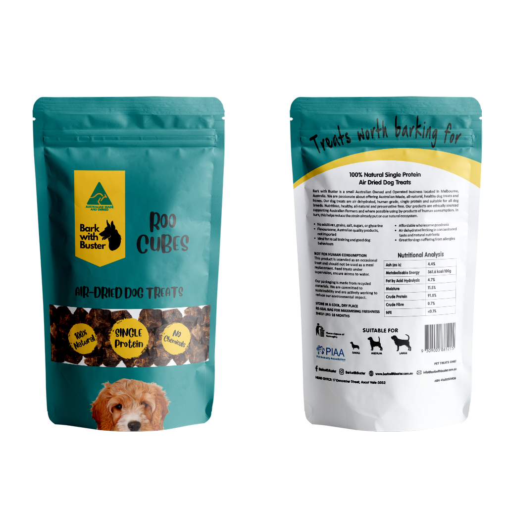 Kangaroo Leg Cube Dog Treats