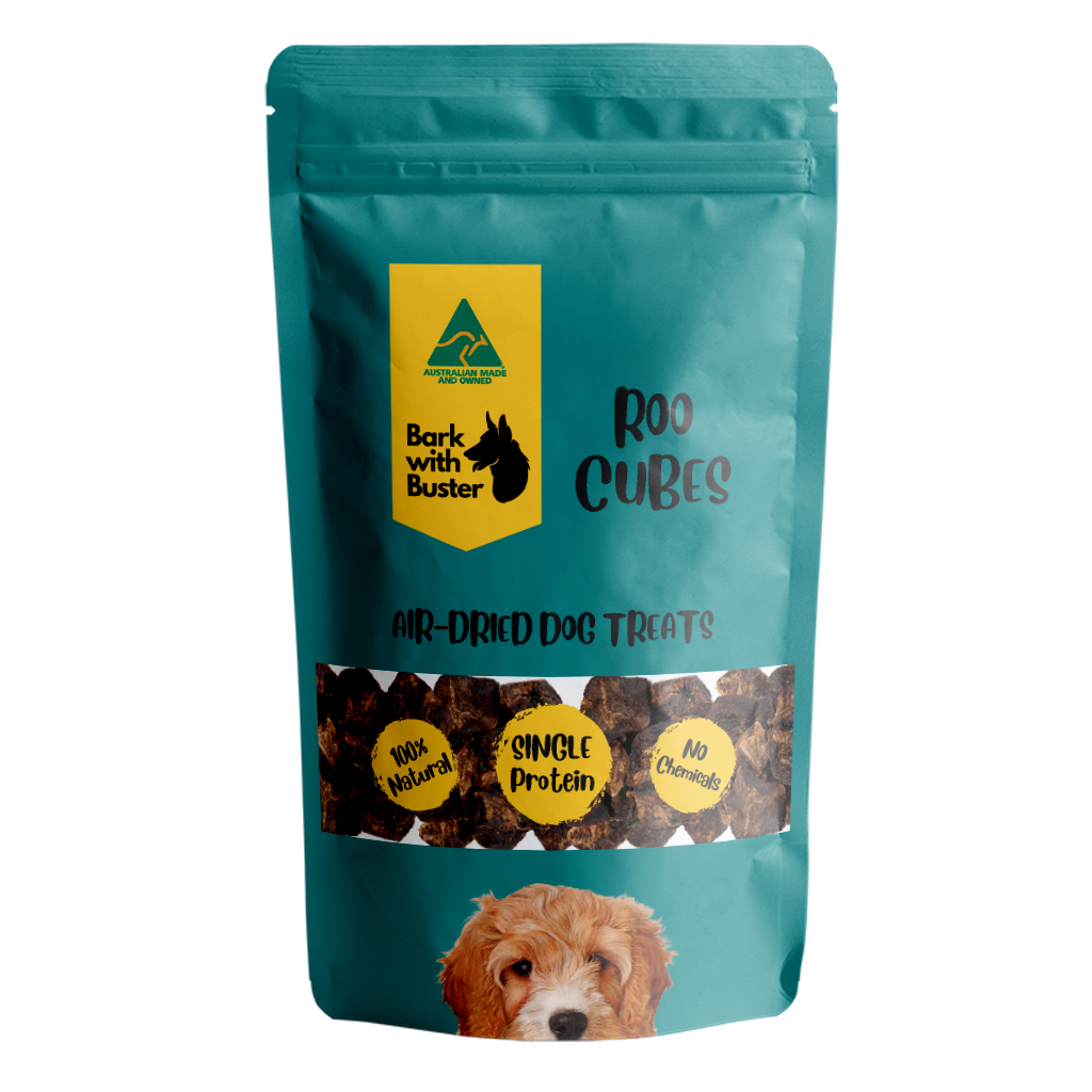 Unleash the Aussie Spirit in Your Pup: Kangaroo Leg Cube Dog Treats - The All-Natural, Superfood Snack! 