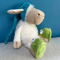Snuggle Up with Cuteness: The Sleepy Sheep Dog Toy - Made for Snuggles and Play!