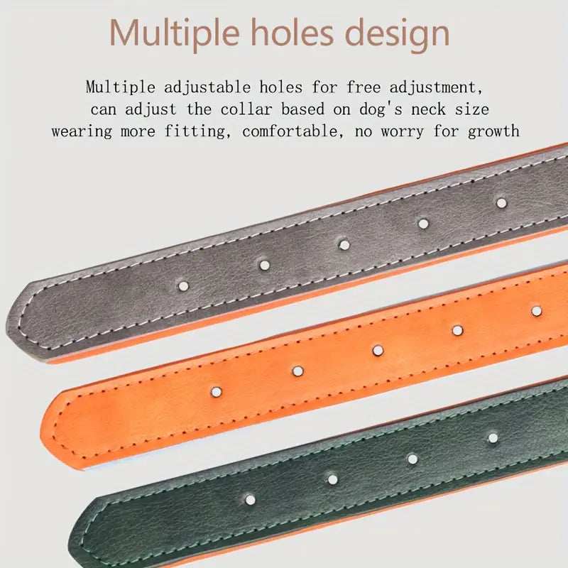 Soft And Durable Leather Dog Collar G'day, mates! If you've got a furry mate who's the real top dog in your life, then listen up because I've got something that'll have them strutting their stuff in style. Introducing the Soft And Durable Leather Dog Collar – the ultimate blend of Aussie durability and dapper design.